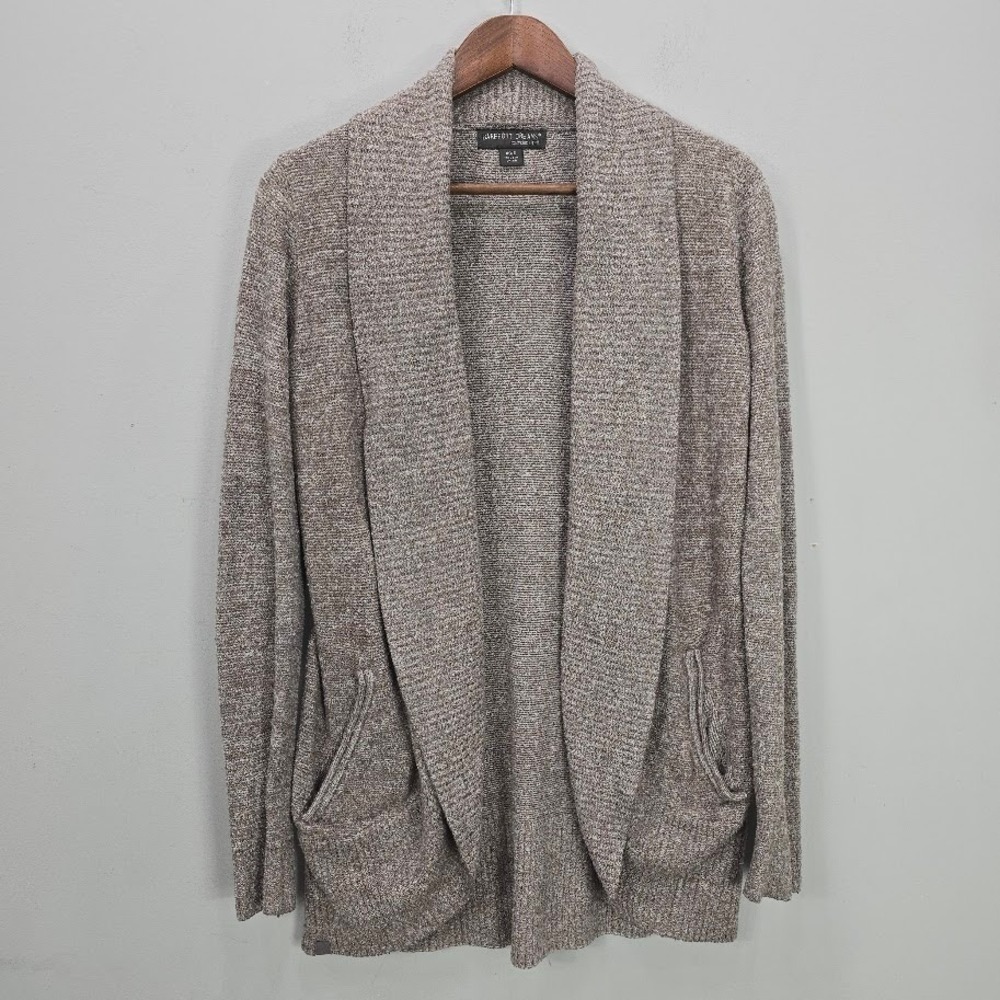 Barefoot Dreams CozyChic Lite Cardigan Sweater XS/S Beige Cocoon Cardi Circle‎